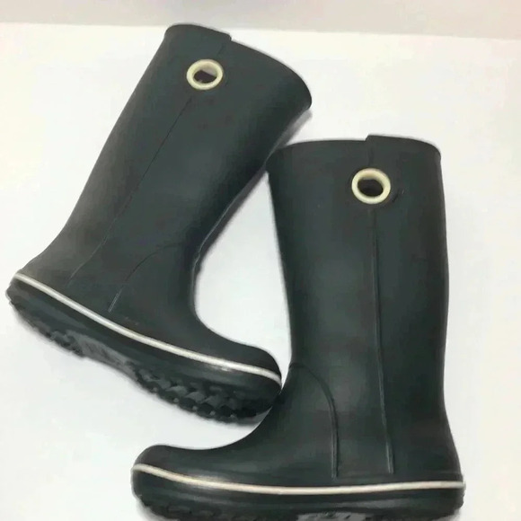 CROCS- Tall Crocband Jaunt Rain Boots - Picture 5 of 10